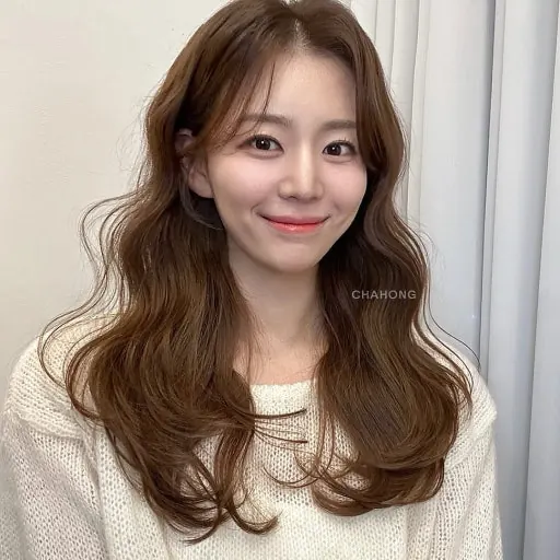 여성 롱 레이어드 헤어스타일