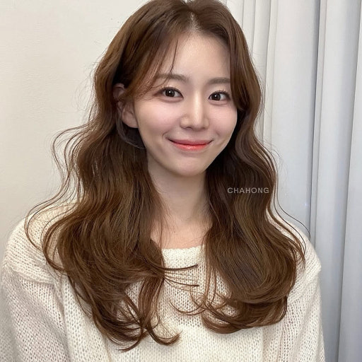 여성 롱 레이어드 헤어스타일